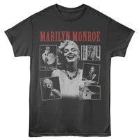 Thumbnail for MARILYN MONROE-MARILYN MONROE COLLAGE WITH COLOR LOGO-SMOKE ADULT S/S TSHIRT