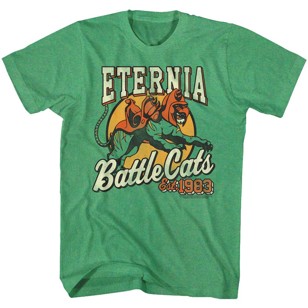 MASTERS OF THE UNIVERSE-ETERNIA BATTLE CATS-KELLY HEATHER ADULT S/S TSHIRT