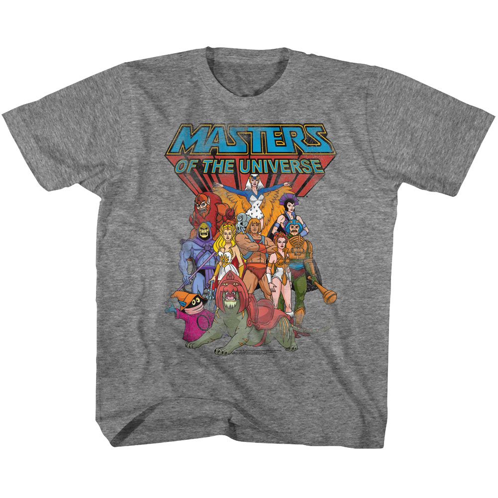 MASTERS OF THE UNIVERSE-THE WHOLE GANG-GRAPHITE HEATHER TODDLER S/S TSHIRT