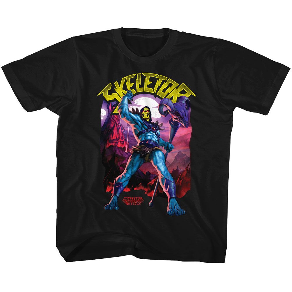 MASTERS OF THE UNIVERSE-SKELETOR-BLACK YOUTH S/S TSHIRT