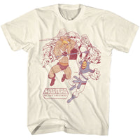 Thumbnail for MASTERS OF THE UNIVERSE-MOTU HE MAN SKELETOR GRAYSKULL-NATURAL ADULT S/S TSHIRT