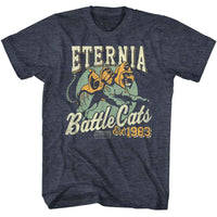 Thumbnail for MASTERS OF THE UNIVERSE-MOTU ETERNIA BATTLECATS 2-NAVY HEATHER ADULT S/S TSHIRT