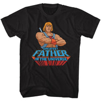 Thumbnail for MASTERS OF THE UNIVERSE-GREATEST DAD-BLACK ADULT S/S TSHIRT