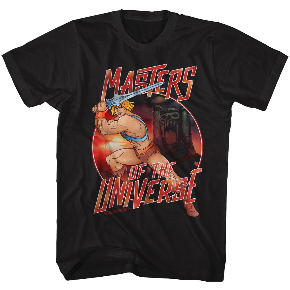 MASTERS OF THE UNIVERSE-METAL OF THE UNIVERSE-BLACK ADULT S/S TSHIRT