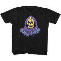 Thumbnail for MASTERS OF THE UNIVERSE-MELTY SKELETOR-BLACK TODDLER S/S TSHIRT