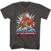 Thumbnail for MASTERS OF THE UNIVERSE-STARBURST BATTLECAT-SMOKE ADULT S/S TSHIRT