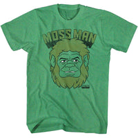 Thumbnail for MASTERS OF THE UNIVERSE-MOSS MAN HEAD-KELLY HEATHER ADULT S/S TSHIRT
