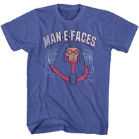 Thumbnail for MASTERS OF THE UNIVERSE-MAN E FACES HEAD-ROYAL HEATHER ADULT S/S TSHIRT