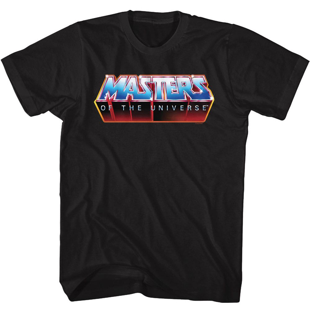 MASTERS OF THE UNIVERSE-MOTO DETAILED LOGO-BLACK ADULT S/S TSHIRT