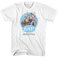 Thumbnail for MELROSE PLACE-MELROSE PLACE CREW ON STAIRS-WHITE ADULT S/S TSHIRT