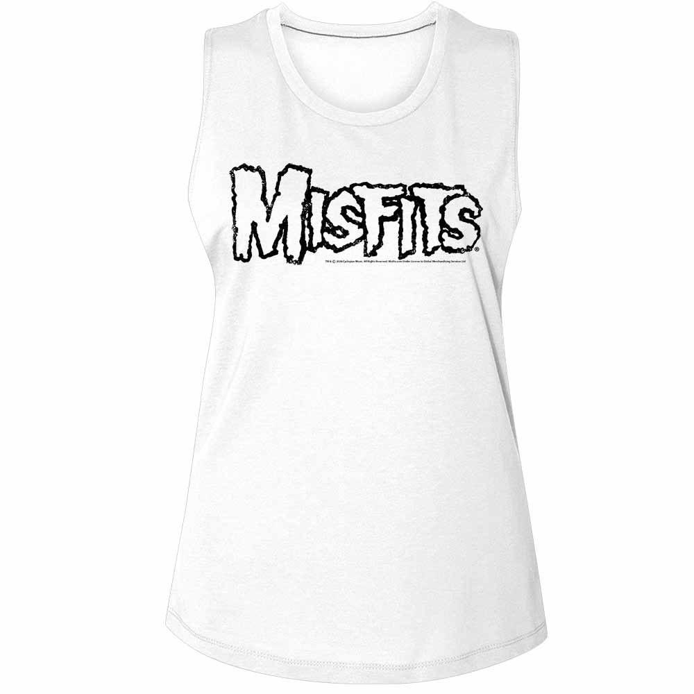 Misfits - Misfits Logo Outline Ladies Muscle Tank