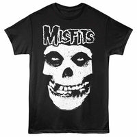 Thumbnail for Misfits - Misfits Logo Outline Skull T-Shirt