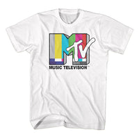 Thumbnail for MTV-MTV TEST CARD LOGO-WHITE ADULT S/S TSHIRT