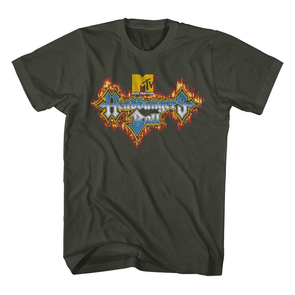 MTV-MTV HEADBANGERS FIRE LOGO-SMOKE ADULT S/S TSHIRT