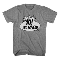 Thumbnail for MTV-MTV YO MTV RAPS-GRAPHITE HEATHER ADULT S/S TSHIRT