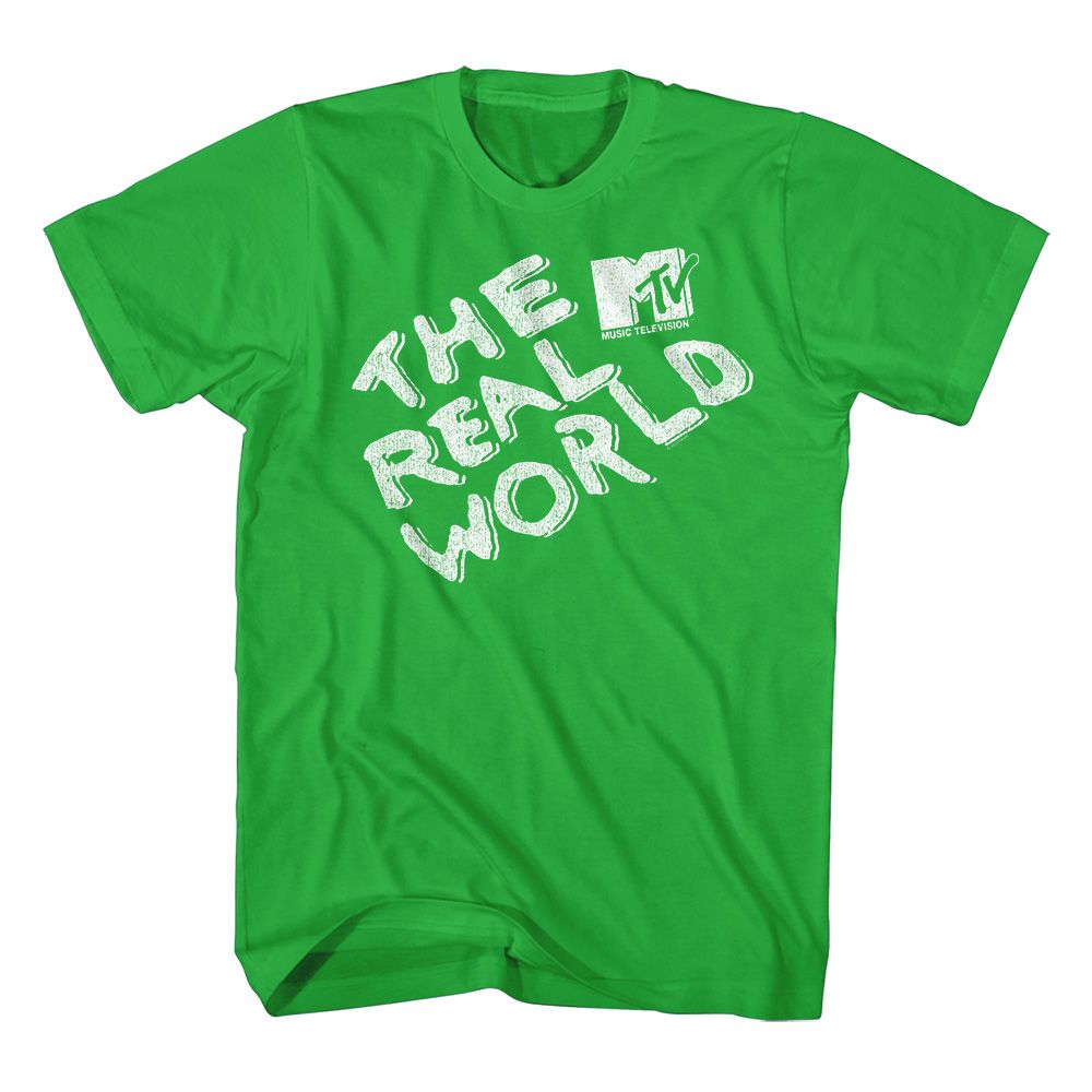MTV-MTV THE REAL WORLD LOGO-KELLY ADULT S/S TSHIRT