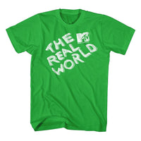Thumbnail for MTV-MTV THE REAL WORLD LOGO-KELLY ADULT S/S TSHIRT