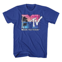 Thumbnail for MTV-MTV BEACH LOGO-ROYAL ADULT S/S TSHIRT