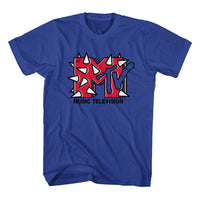 Thumbnail for MTV-MTV SPIKY-ROYAL ADULT S/S TSHIRT