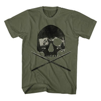 Thumbnail for MTV-MTV SKULLS AND STICKS-MILITARY GREEN ADULT S/S TSHIRT