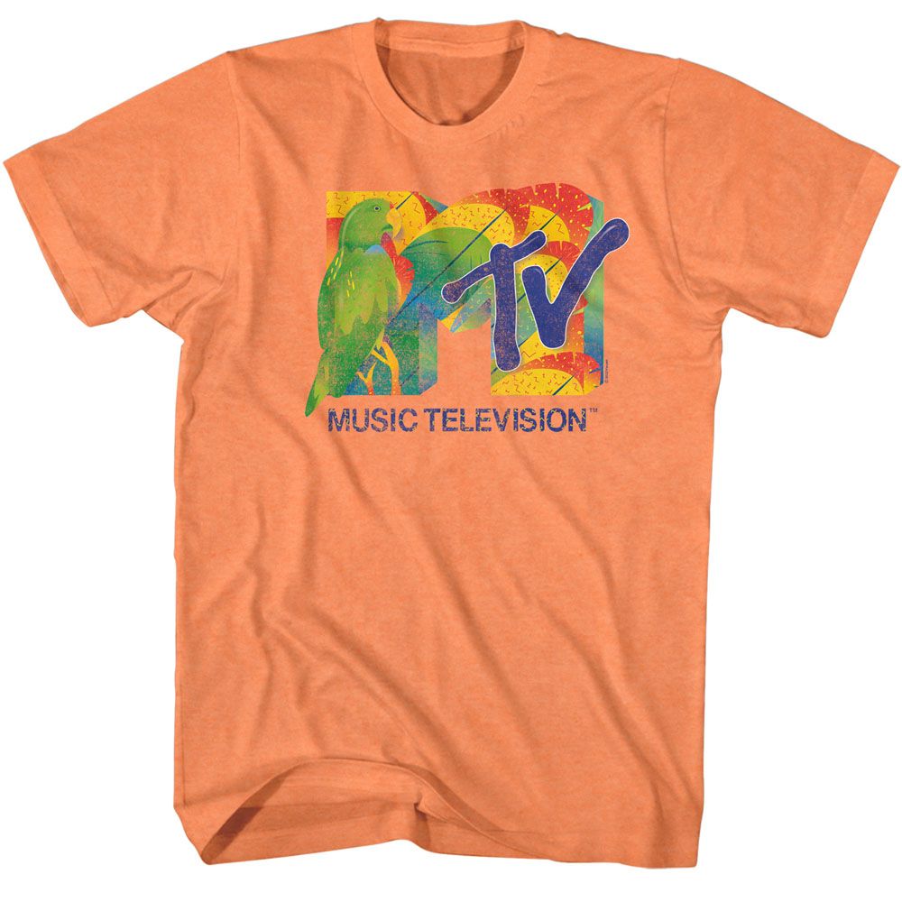 MTV-MTV PARROT-CANTALOUPE HEATHER ADULT S/S TSHIRT