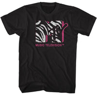Thumbnail for MTV-MTV ZEBRA MTV-BLACK ADULT S/S TSHIRT