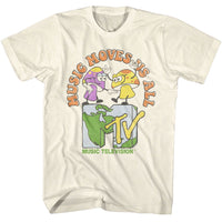 Thumbnail for MTV-MTV MUSIC MOVES US ALL-NATURAL ADULT S/S TSHIRT