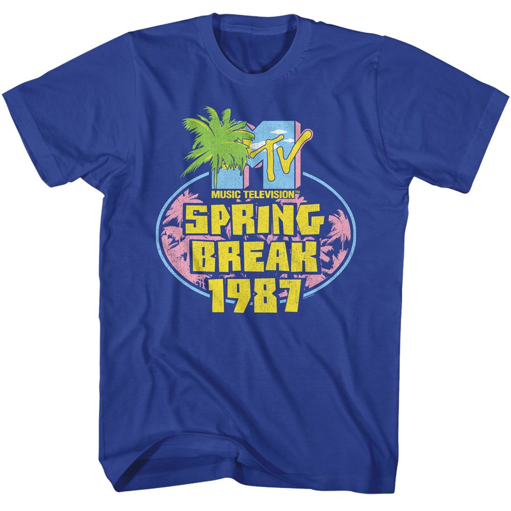 MTV-MTV SPRING BREAK 87-ROYAL ADULT S/S TSHIRT