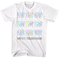 Thumbnail for MTV-MTV TIE DYE LOGOS-WHITE ADULT S/S TSHIRT