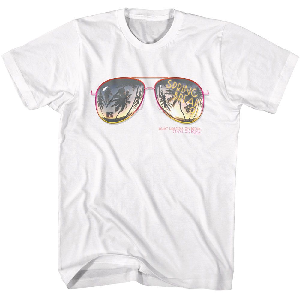 MTV-MTV SPRING BREAK 91 AVIATORS-WHITE ADULT S/S TSHIRT