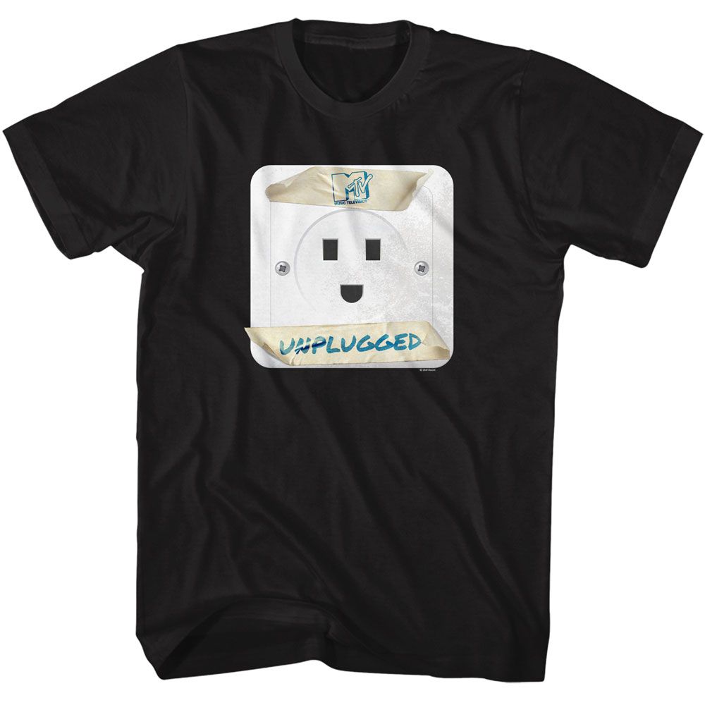 MTV-MTV UNPLUGGED OUTLET-BLACK ADULT S/S TSHIRT