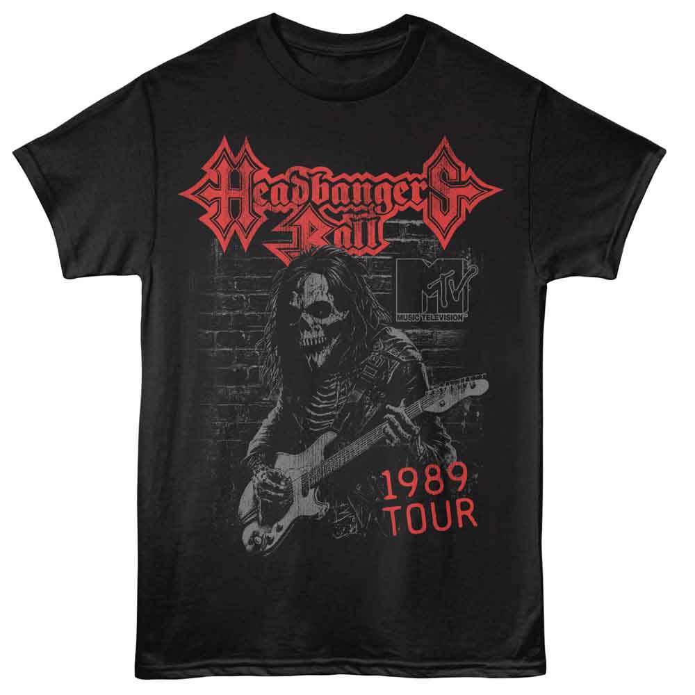 MTV-MTV SKELETON GUITAR-BLACK ADULT S/S TSHIRT