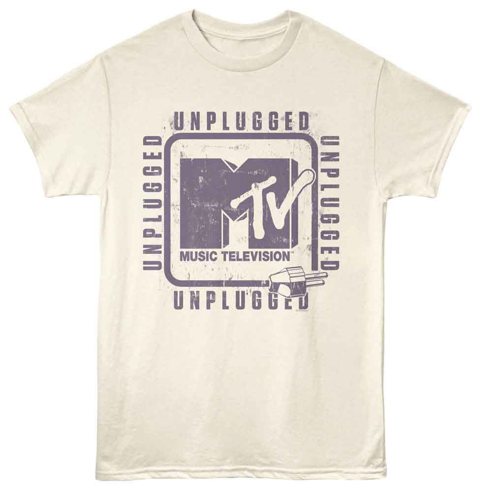 MTV-MTV UNPLUGGED CORD-NATURAL ADULT S/S TSHIRT