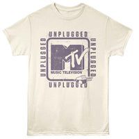 Thumbnail for MTV-MTV UNPLUGGED CORD-NATURAL ADULT S/S TSHIRT