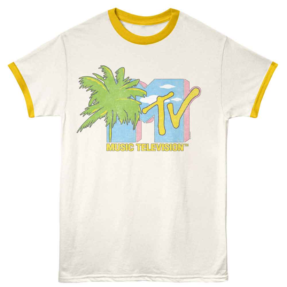 MTV- Palm Tree Ringer Tee