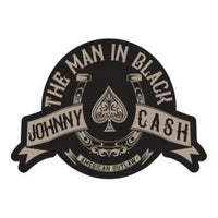 Thumbnail for Johnny Cash Man in Black Horseshoe Enamel Pin