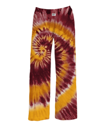 Thumbnail for BRIEF INSANITY Maroon and Gold State Tie-Dye Pajama Pants