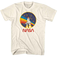 Thumbnail for NASA-NASA PATCH STYLE-NATURAL ADULT S/S TSHIRT