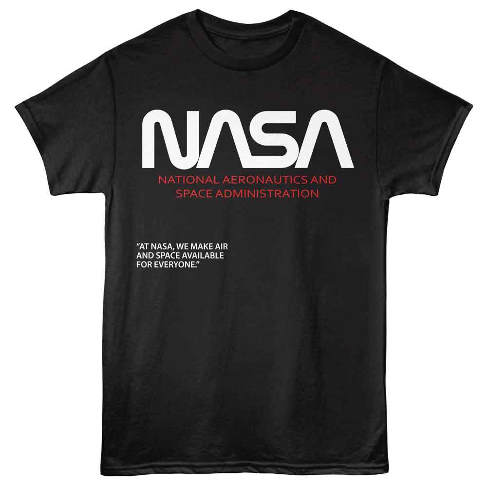 NASA-NASA AIR AND SPACE-BLACK ADULT S/S TSHIRT