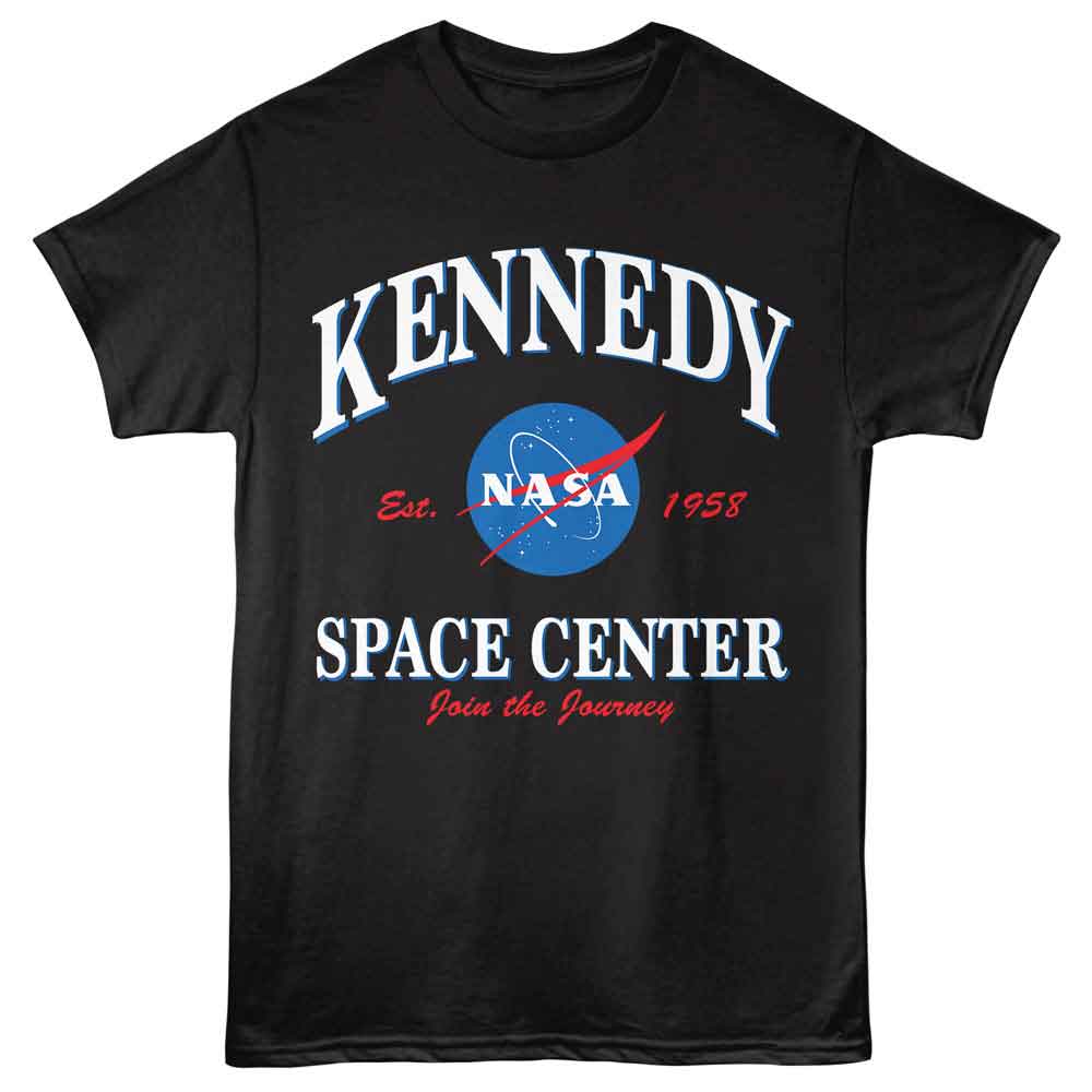 NASA-NASA KENNEDY SPACE CENTER-BLACK ADULT S/S TSHIRT