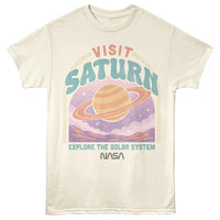 Thumbnail for NASA-NASA VISIT SATURN-NATURAL ADULT S/S TSHIRT