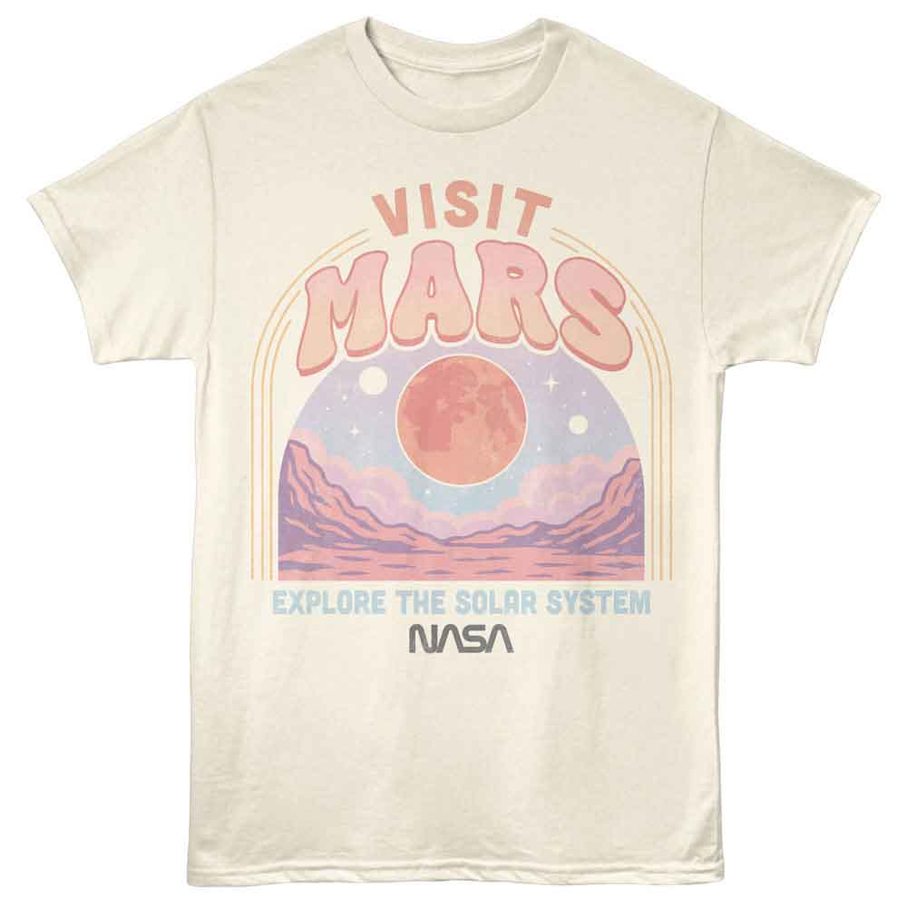NASA-NASA VISIT MARS-NATURAL ADULT S/S TSHIRT