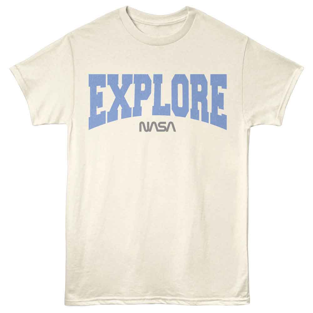 NASA-NASA EXPLORE-NATURAL ADULT S/S TSHIRT