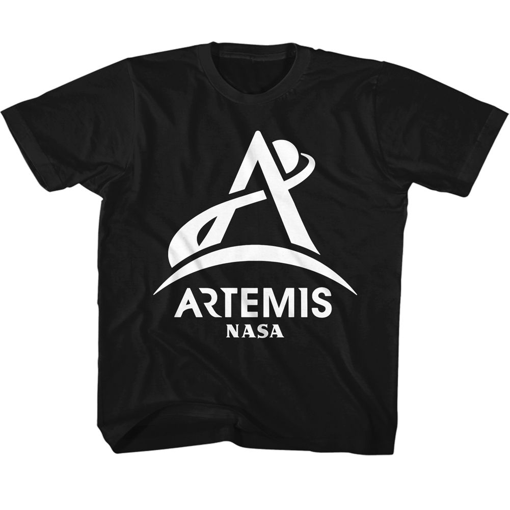 NASA-NASA ARTEMIS ONE COLOR LIGHT-BLACK YOUTH S/S TSHIRT
