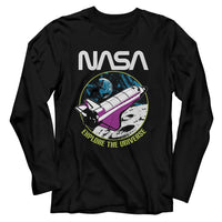 Thumbnail for NASA-NASA EXPLORE THE UNIVERSE-BLACK ADULT L/S TSHIRT