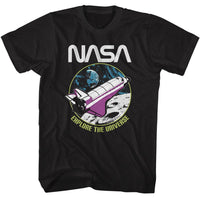 Thumbnail for NASA-NASA EXPLORE THE UNIVERSE-BLACK ADULT S/S TSHIRT