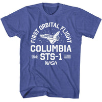 Thumbnail for NASA-NASA COLUMBIA STS 1-ROYAL HEATHER ADULT S/S TSHIRT