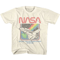 Thumbnail for NASA-NASA RAINBOW STS-NATURAL YOUTH S/S TSHIRT