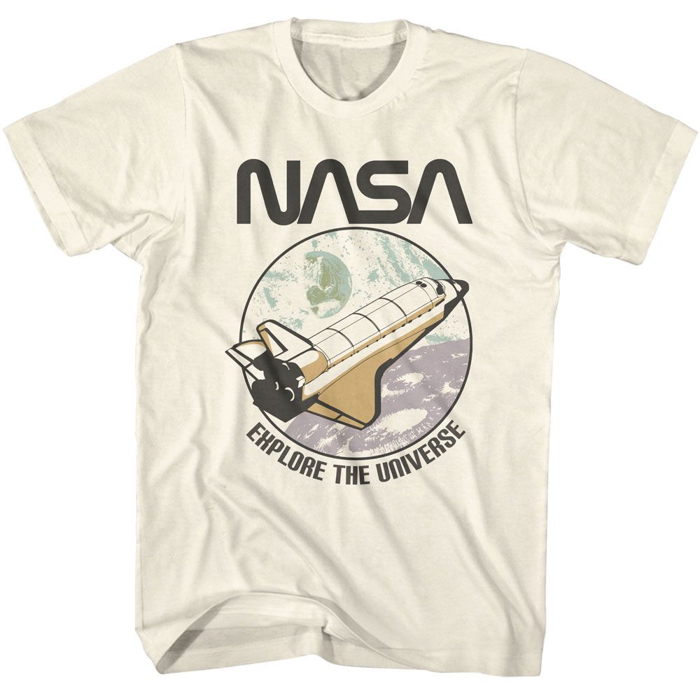NASA-NASA EXPLORE THE UNIVERSE-NATURAL ADULT S/S TSHIRT