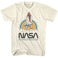 Thumbnail for NASA-NASA EXPLORING SPACE CIRCLES-NATURAL ADULT S/S TSHIRT